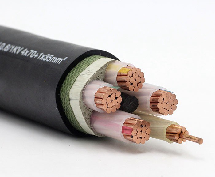 珠江電纜 YJV4x70+1x35